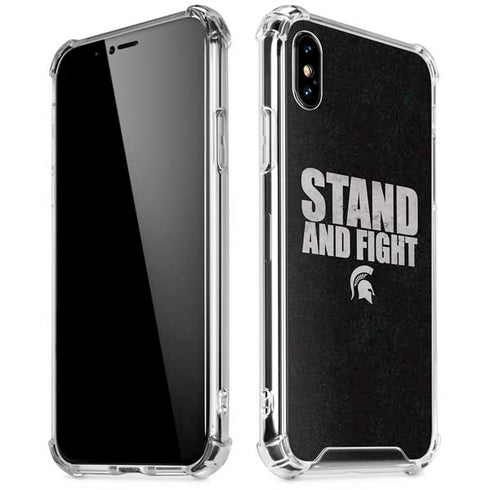 Michigan State University Stand and Fight iPhone XS Max Clear Case